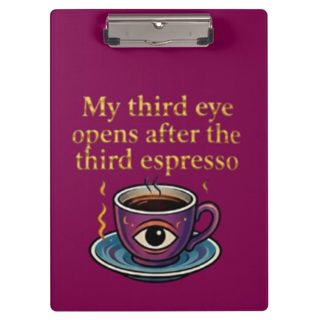 Pranchetas Modern Mystic Coffee Art My third eye collection (Frente)