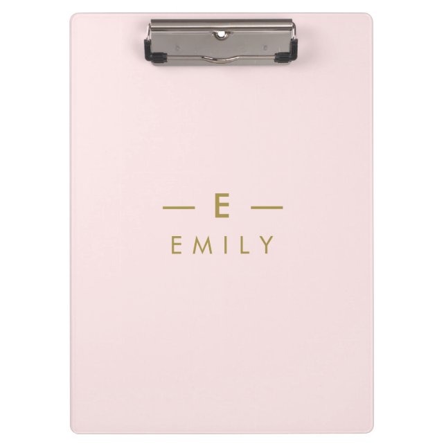 Pranchetas Moderne Minimaliste Rose Personnalisé (Frente)