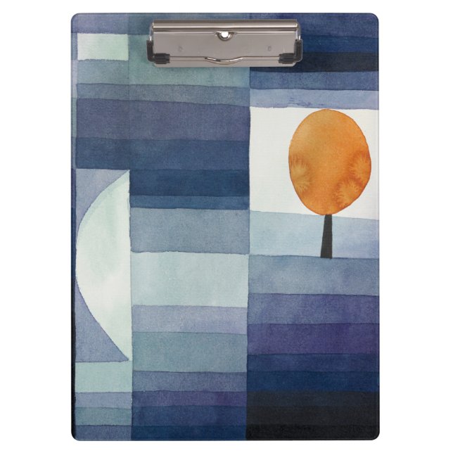 Pranchetas Moderno Abstrato Geométrico Azul Laranja Klee (Frente)