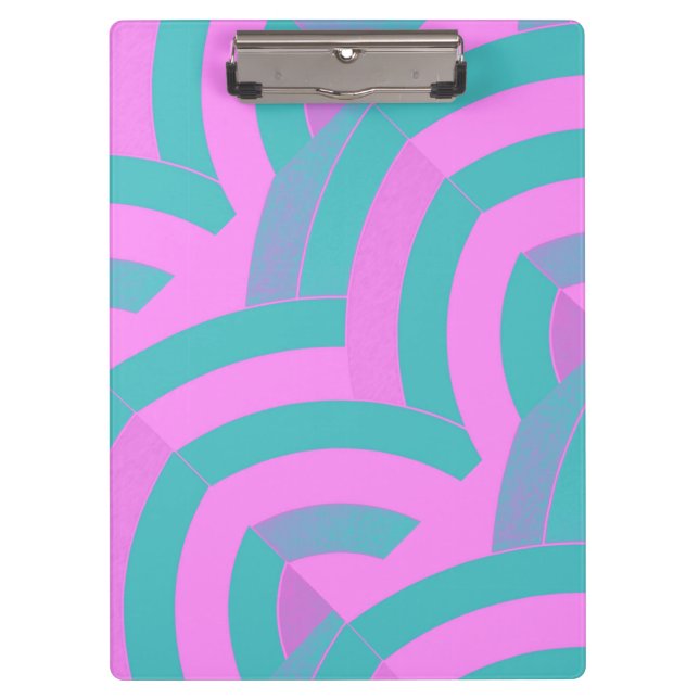 Pranchetas moderno na moda cor-de-rosa/verde (Frente)
