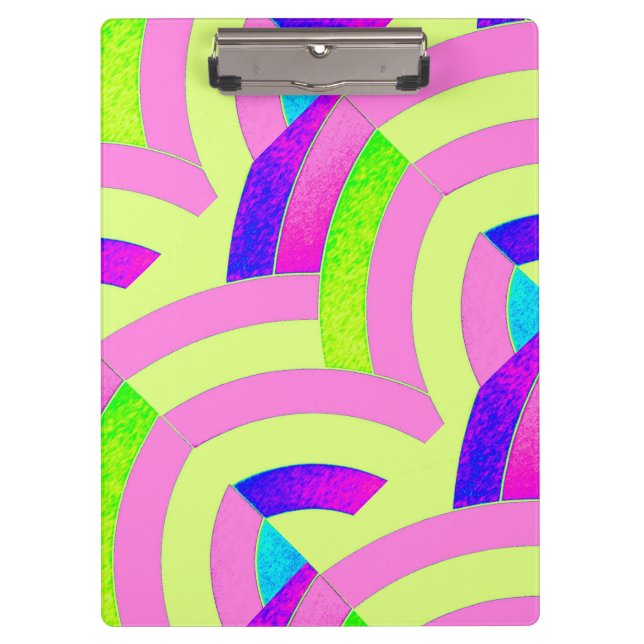 Pranchetas moderno na moda cor-de-rosa/verde (Frente)