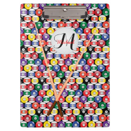 Pranchetas Monograma Billiards Ball Patterno