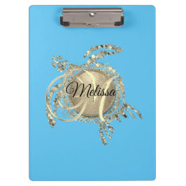 Pranchetas Monograma da Tartaruga Dourada