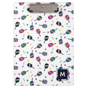 Pranchetas Monograma Personalizado Monograma Cor-de-rosa Azul