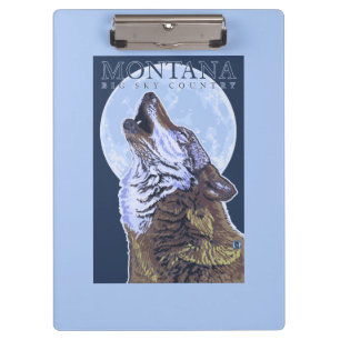 Pranchetas Montana -- Lobo grande de CountryHowling do céu