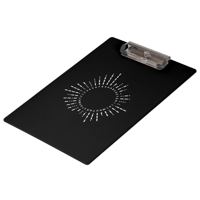 Pranchetas Morse Code Alphabet (Inclinado)