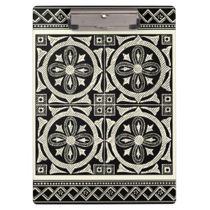 Pranchetas Motif de Mandala Preto e Branco por Vision Studio