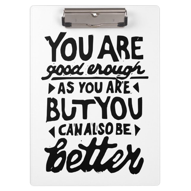 Pranchetas Motivação Cotação Lino Impressão (Frente)