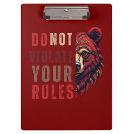 Pranchetas Motivação | Próximo modo de pensar | Urso