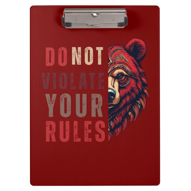 Pranchetas Motivação | Próximo modo de pensar | Urso (Frente)