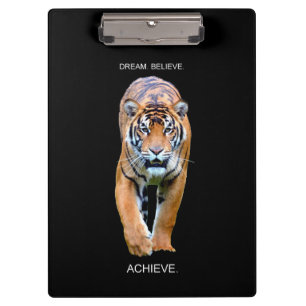 Pranchetas Motivational cita Sonho de Tigre Acredita
