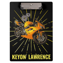 Pranchetas Motomomotocicleta Black & Dourado