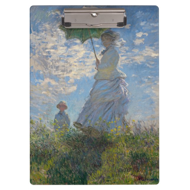Pranchetas Mulher com um Guarda-Sol de Claude Monet Arte Fino (Frente)