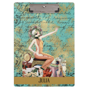 Pranchetas Mulher do Art Deco Personalizada
