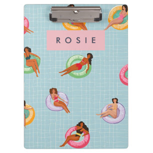 Pranchetas Mulheres de Verão Personalizadas Relaxando em Flux