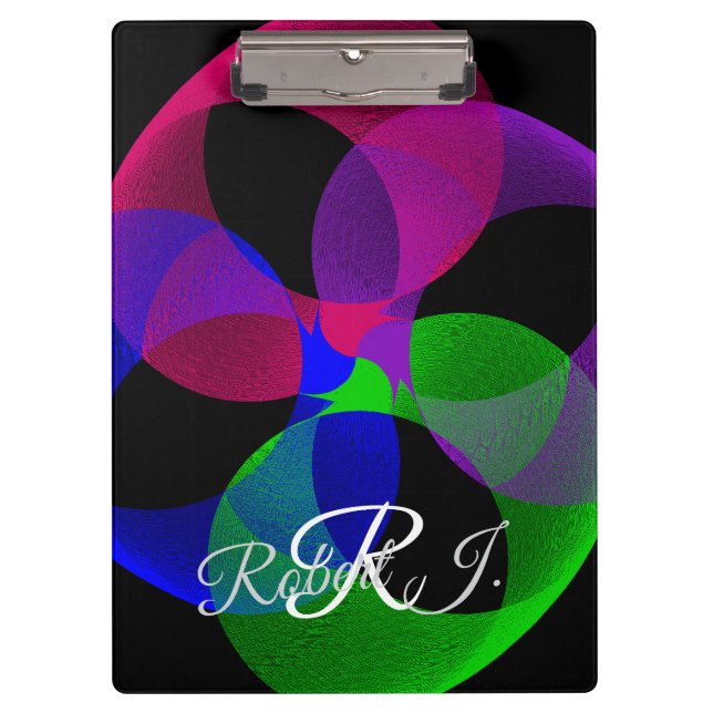 Pranchetas Multi Color Fusion Geometric Clipboard (Frente)