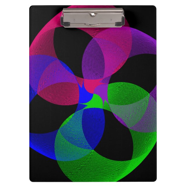 Pranchetas Multi Color Fusion Geometric Clipboard (Frente)