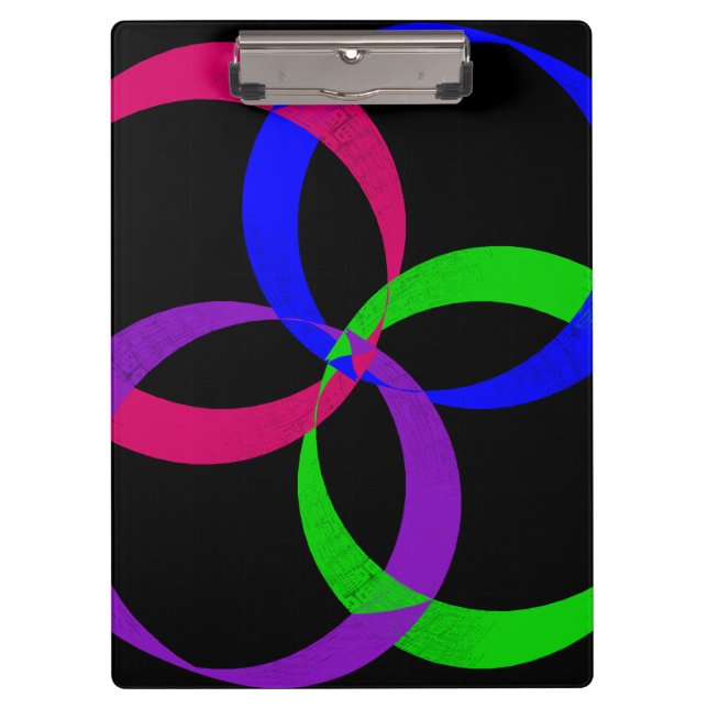 Pranchetas Multi Color Interchange Geometric Clipboard (Frente)
