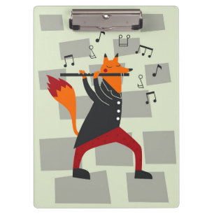 Pranchetas Música Arte A Fox E Flute