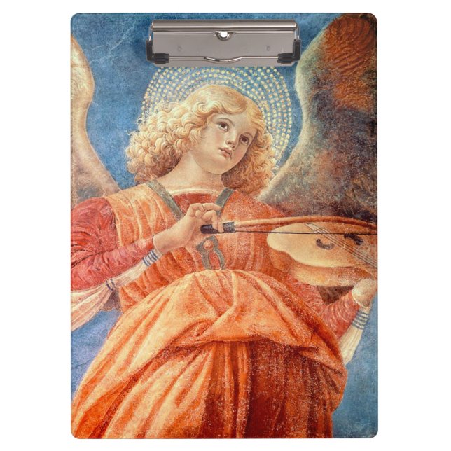 Pranchetas Musical angel playing the violin fresco (Frente)