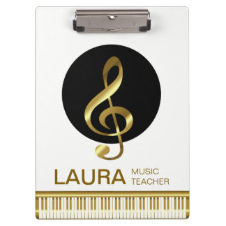 Pranchetas Músico Professor Dourado Piano Keyboard Músico DJ