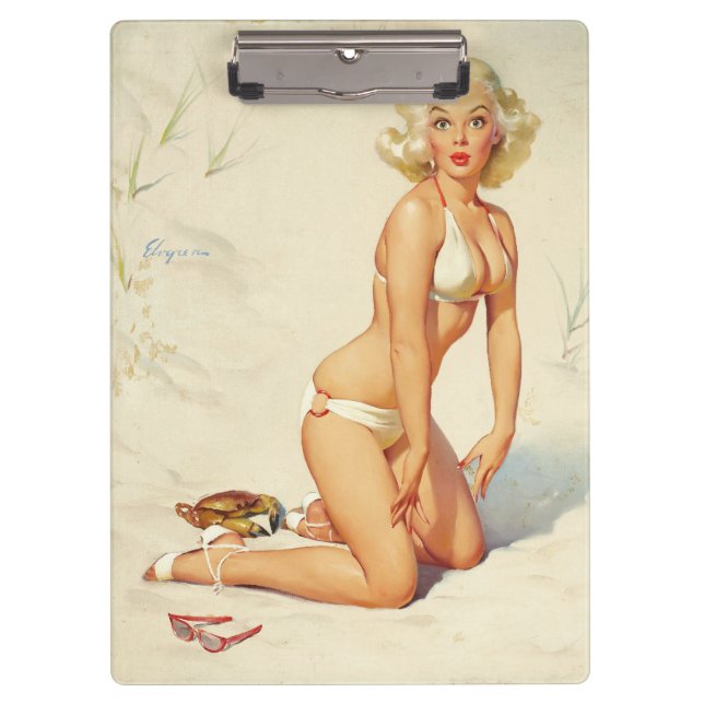 Pranchetas Na Beach Retro Pin-up Girl (Frente)