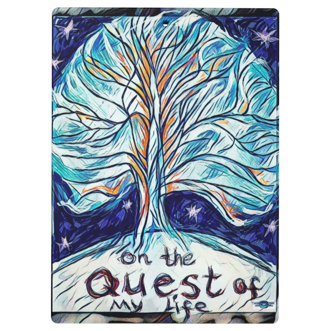 Pranchetas Na Busca da Minha Vida - Árvore - Estrelas. (Verso)