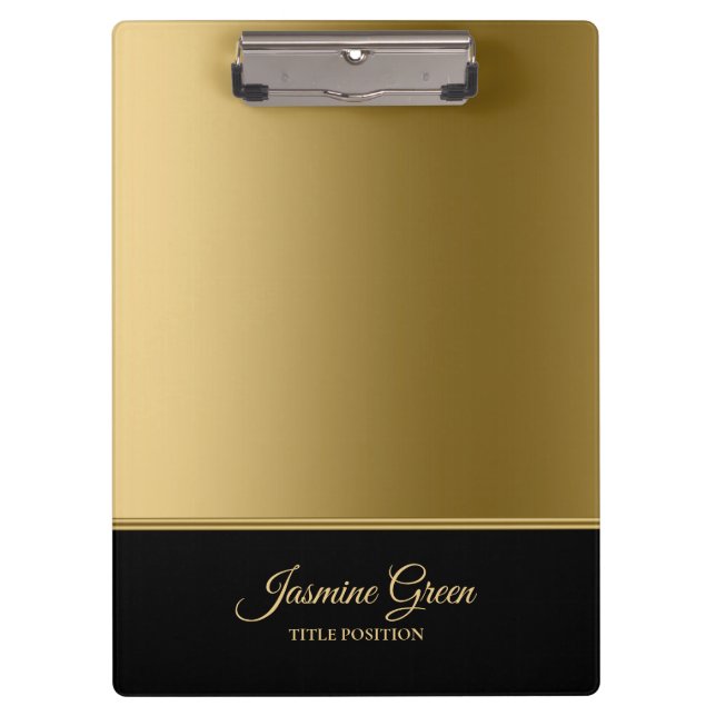 Pranchetas Na moda Preto E Ouro (Frente)