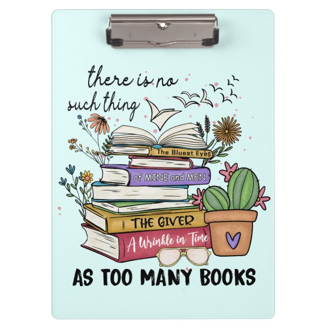 Pranchetas Não Há Coisa Como Muitos Livros (Frente)