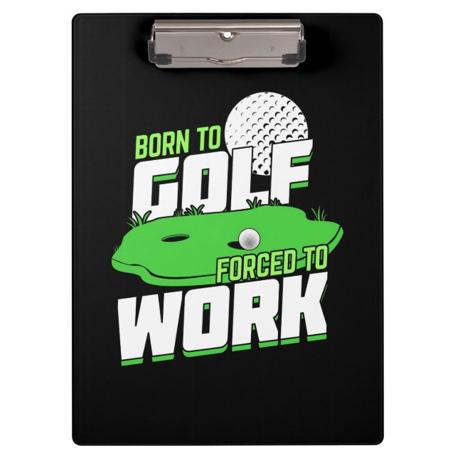 Pranchetas Nascer Para Golfe Forçado A Trabalhar (Frente)