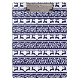 Pranchetas Natal, Folha Escandinava Azul e Branco