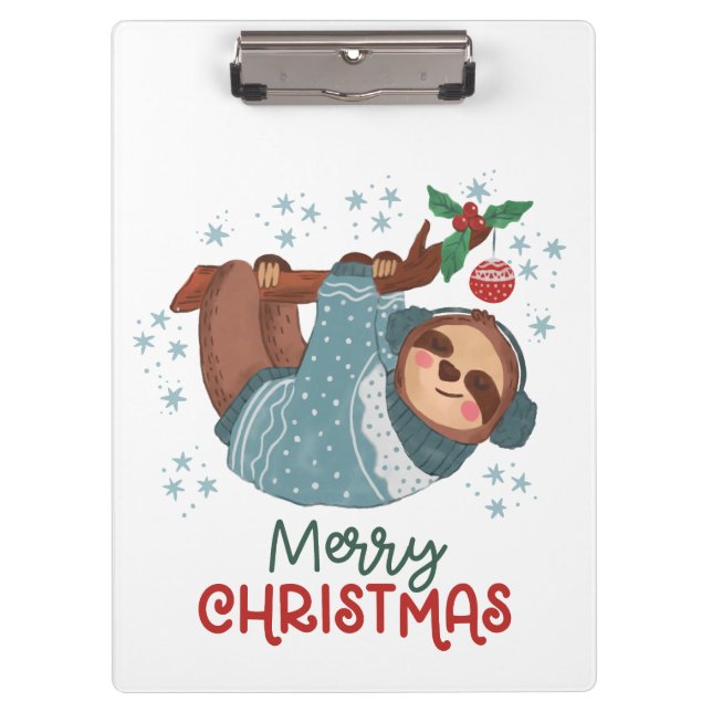 Pranchetas Natal Preguiça Preguiçosa  (Frente)