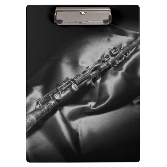 Pranchetas Natureza-morta de clarinete antigo, P&B (Frente)