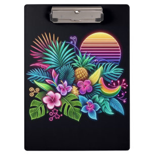 Pranchetas Neon tropical/Havaiano Colorido