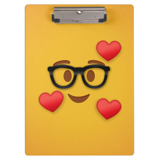 Pranchetas Nerd emoji de coração