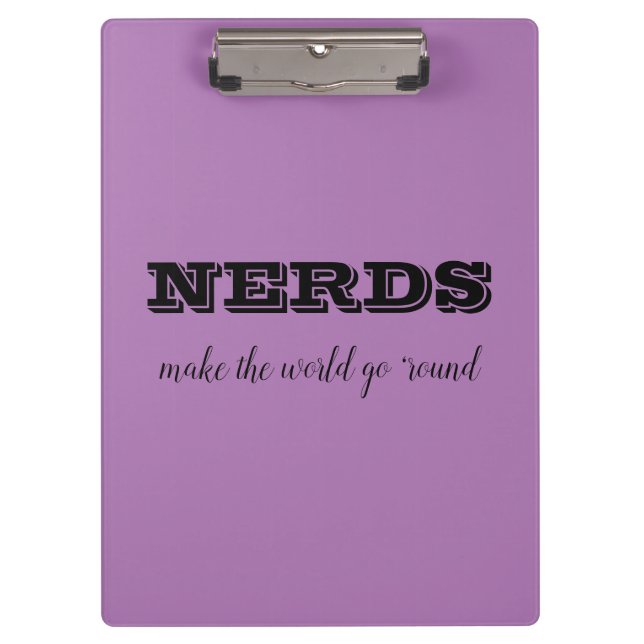 Pranchetas NERD fazem o mundo girar (Frente)