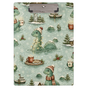 Pranchetas Nessie do Natal Monstro do Lago Ness Aconchegante