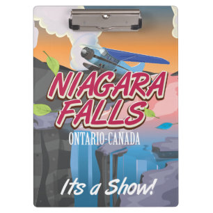 Pranchetas Niagara Falls Ontario Canada viagem cartoon