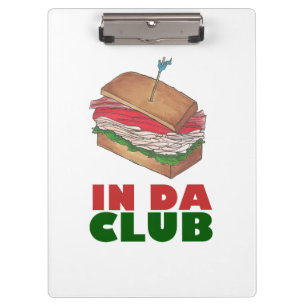 Pranchetas No Da Club Turkey Club Sandwich Engraçado Foodie D