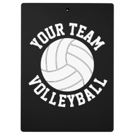Pranchetas Nome da Equipe Personalizada do Treinador de Volei