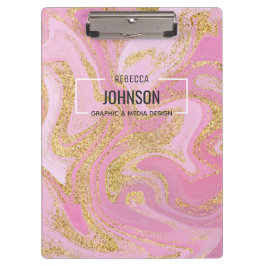 Pranchetas Nome de mármore Dourado rosa do Precioso moderno -