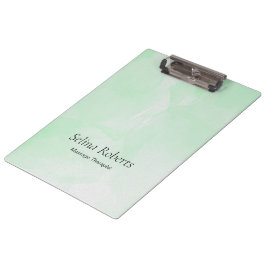 Pranchetas Nome personalizado aquarela verde