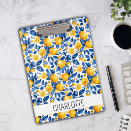 Pranchetas Nome Personalizado de Fruta Tropical Padrão de Lim