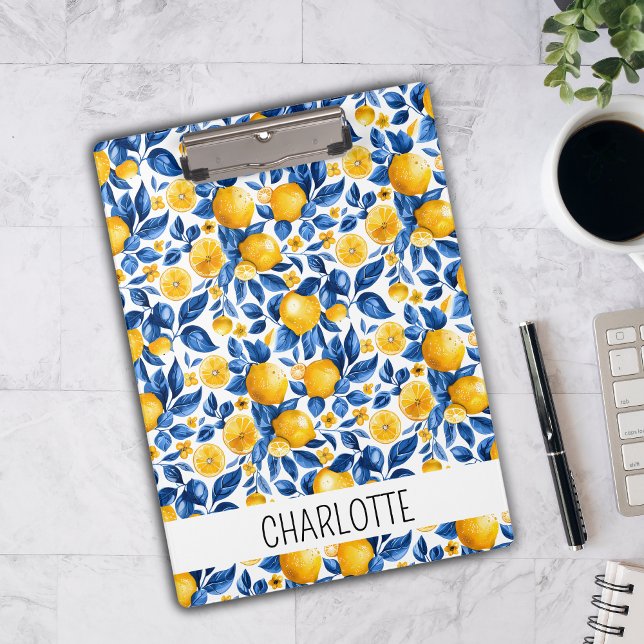 Pranchetas Nome Personalizado de Fruta Tropical Padrão de Lim (Criador carregado)