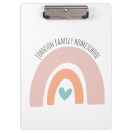 Pranchetas Nome Personalizado Rainbow Homeschool