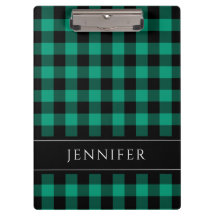 Nome Xadrez Verde e Preto no Estilo Gingham Quadri