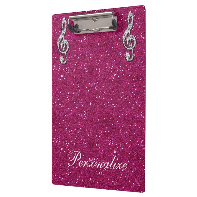 Pranchetas Nota Musical Diamantada Glitzy Personalizada (Esquerda)