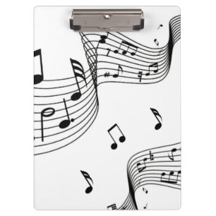Pranchetas Notas de música em branco