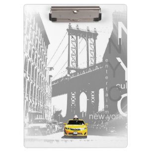 Pranchetas Nova Iorque de Táxi Amarelo Nyc Brooklyn