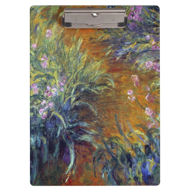 Pranchetas O Caminho através das Íris por Claude Monet (Frente)